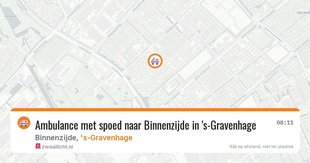 Ambulance met spoed naar Binnenzijde in 's-Gravenhage — 1 jun 2026
