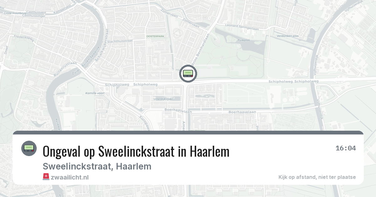 Ongeval op Sweelinckstraat in Haarlem — 12 mrt 2026
