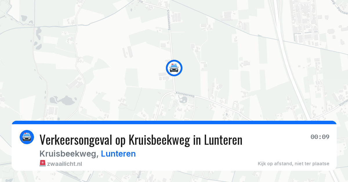 Verkeersongeval op Kruisbeekweg in Lunteren — 16 mei 2026