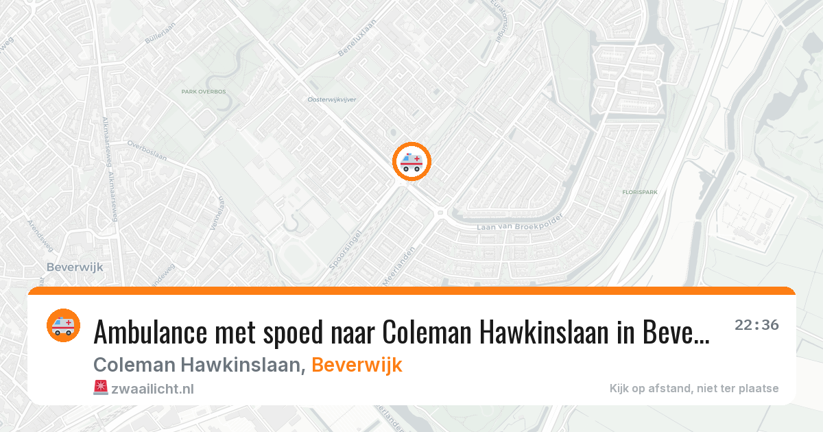 Ambulance met spoed naar Coleman Hawkinslaan in Beverwijk — 13 mei 2026