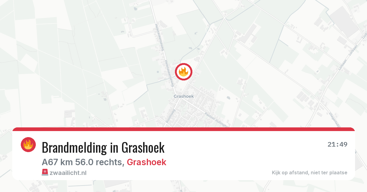 Brandmelding in Grashoek — 10 jul 2026