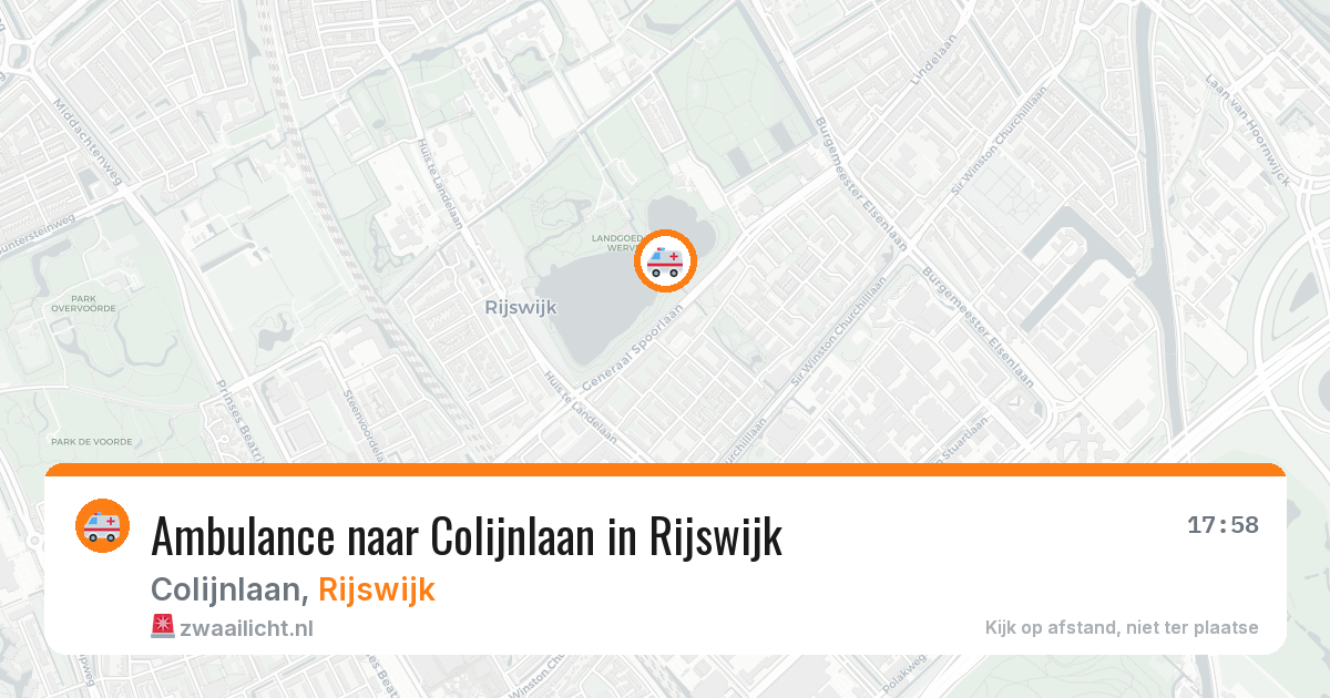 Ambulance naar Colijnlaan in Rijswijk — 21 mrt 2026