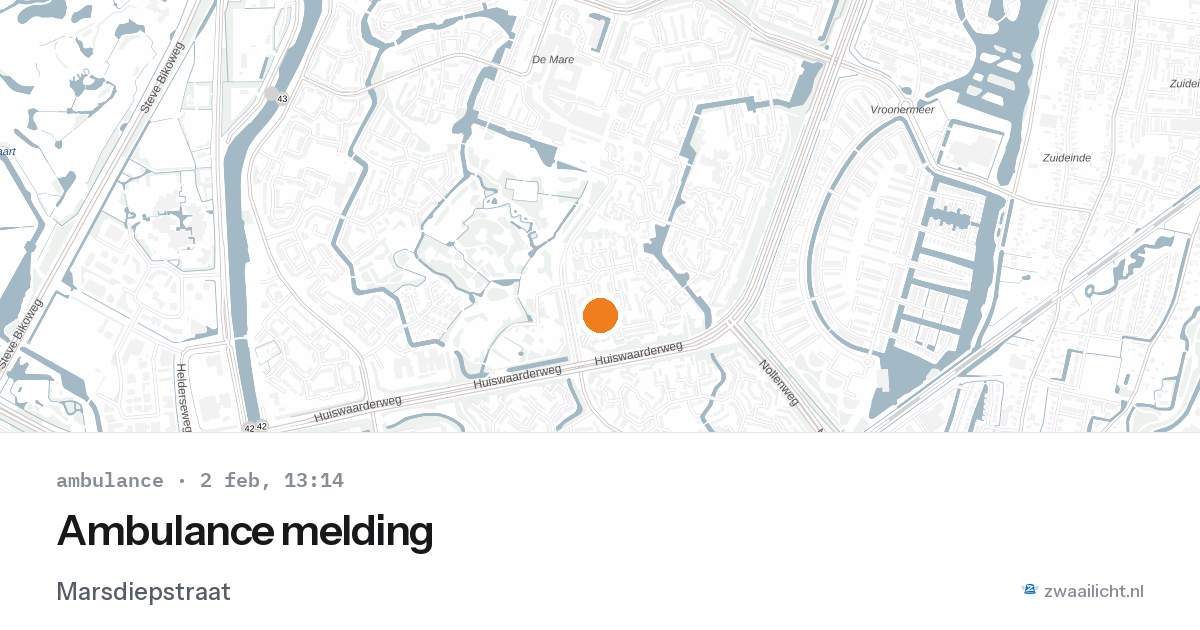 Ambulance melding — 2 feb 2026