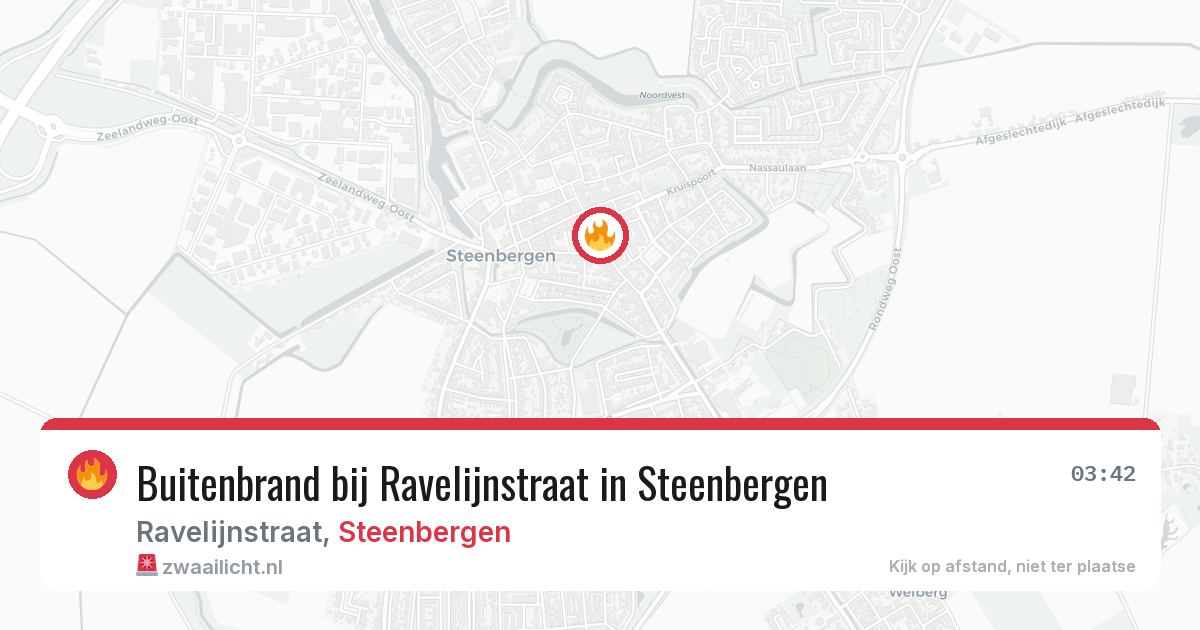 Buitenbrand bij Ravelijnstraat in Steenbergen — 4 aug 2026