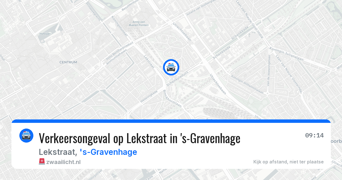 Verkeersongeval op Lekstraat in 's-Gravenhage — 30 mrt 2026