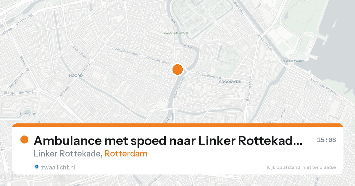 Ambulance met spoed naar Linker Rottekade in Rotterdam — 21 aug 2026