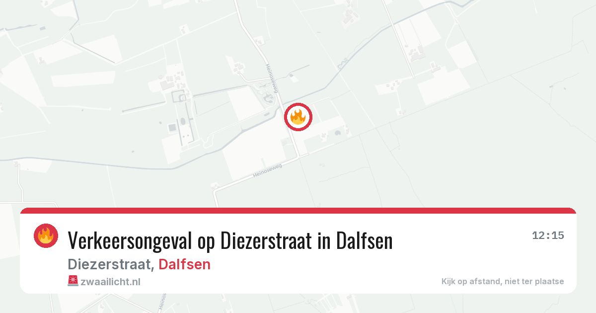 Verkeersongeval op Diezerstraat in Dalfsen — 3 aug 2026
