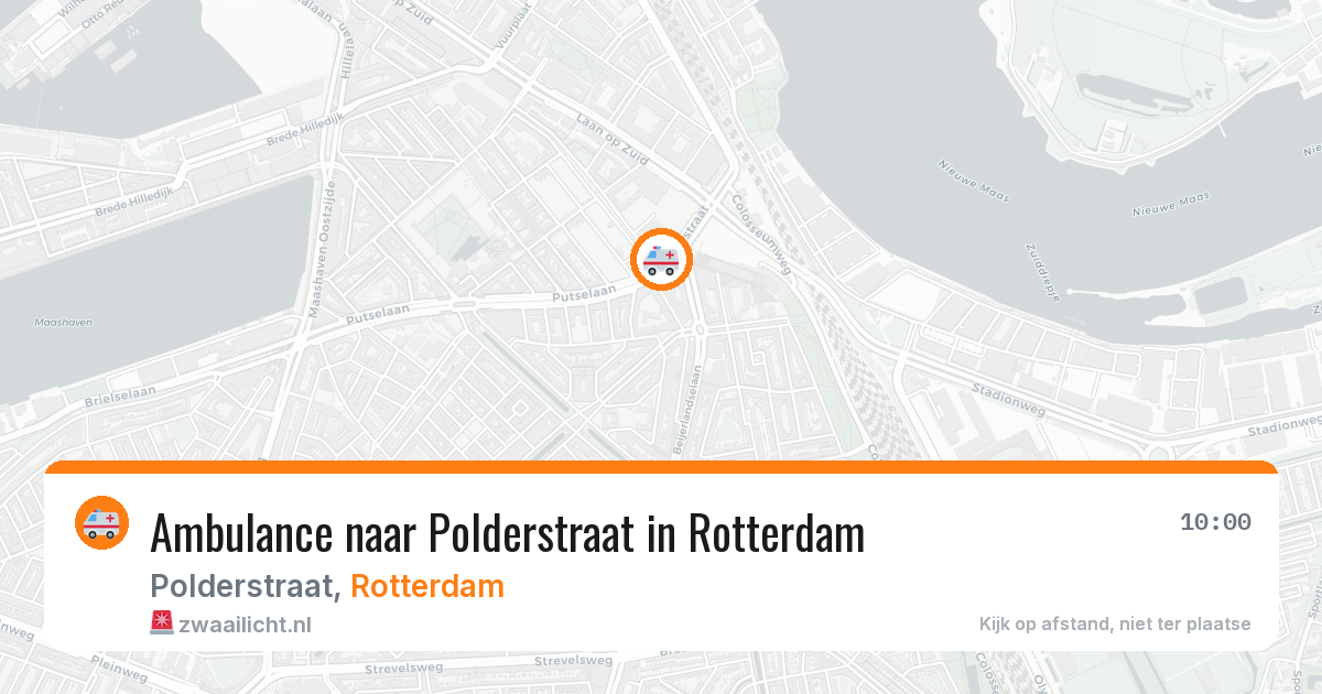 Ambulance naar Polderstraat in Rotterdam — 25 jul 2026