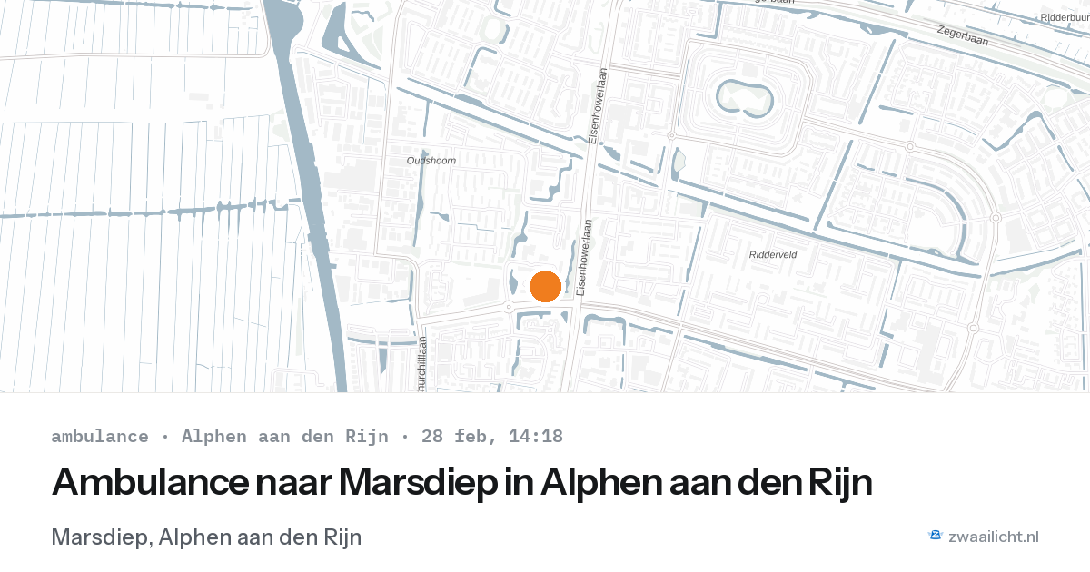 Ambulance naar Marsdiep in Alphen aan den Rijn — 28 feb 2026