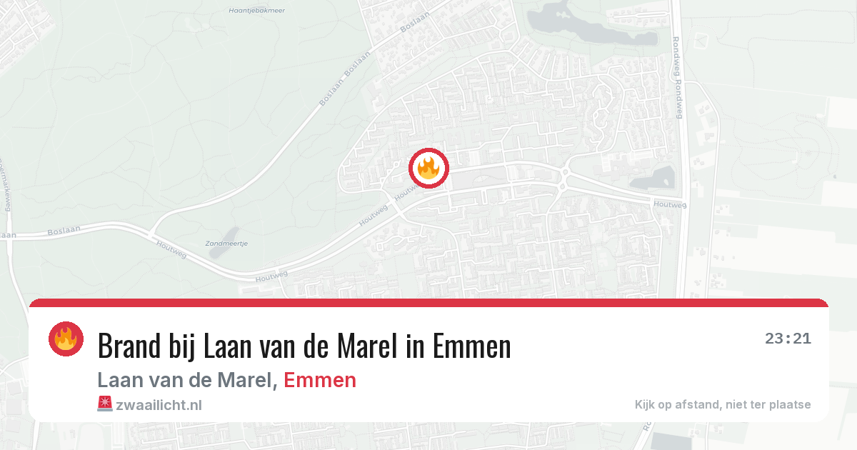 Brand bij Laan van de Marel in Emmen — 27 jun 2026