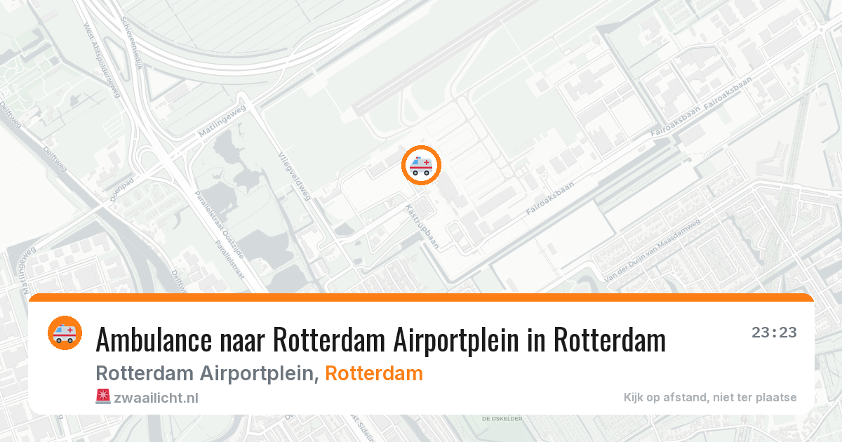 Ambulance naar Rotterdam Airportplein in Rotterdam — 6 jun 2026