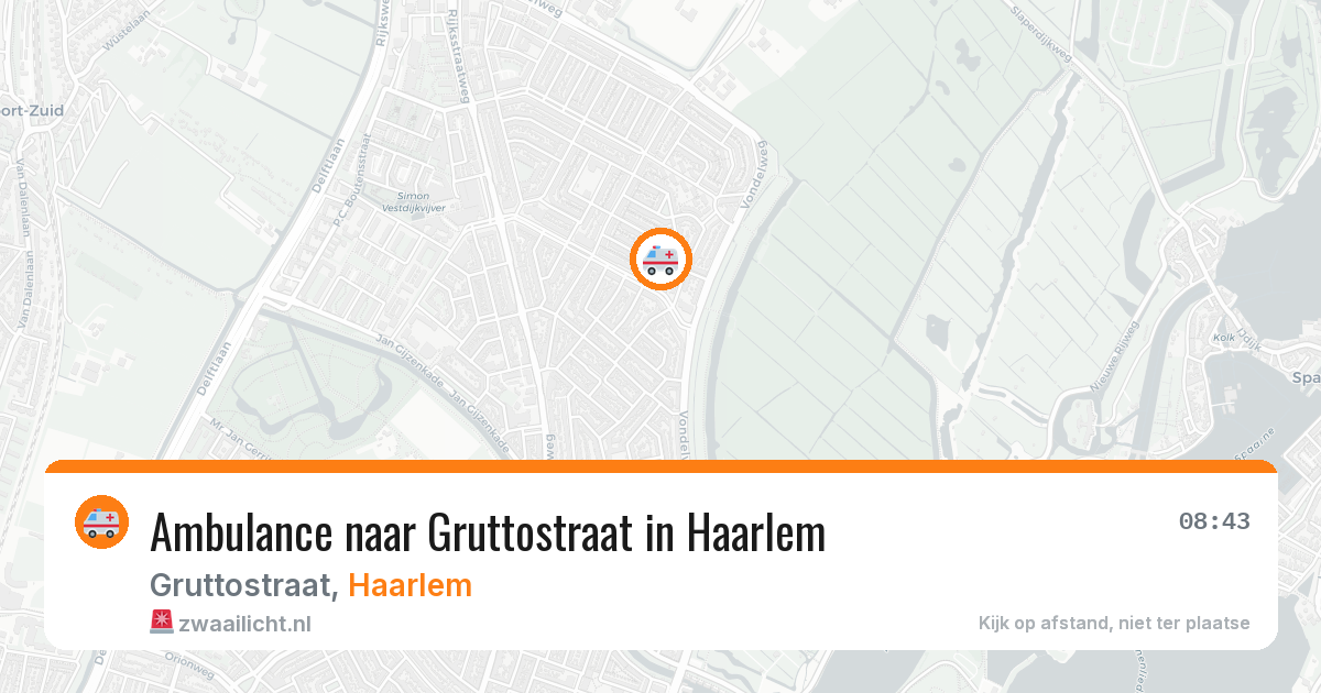 Ambulance naar Gruttostraat in Haarlem — 29 mei 2026