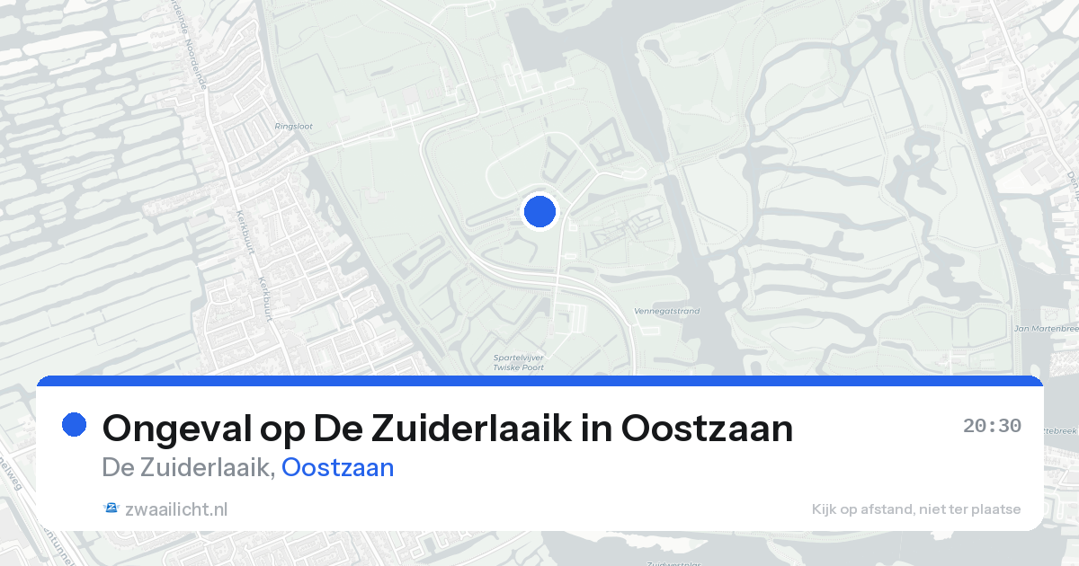 Ongeval op De Zuiderlaaik in Oostzaan — 16 aug 2026