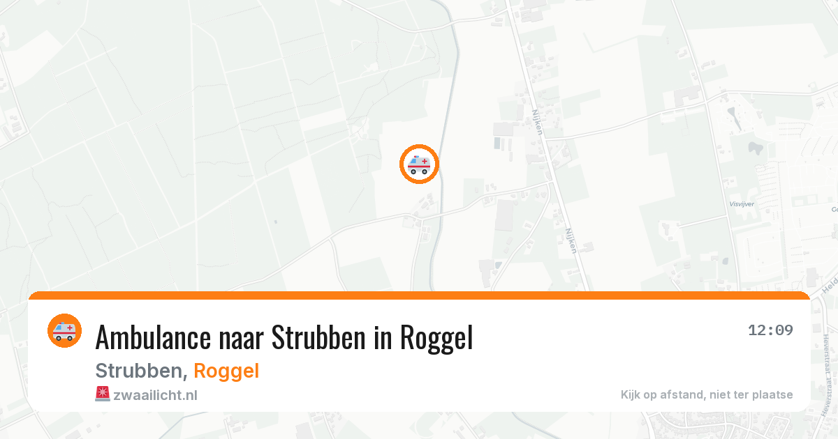 Ambulance naar Strubben in Roggel — 10 jul 2026