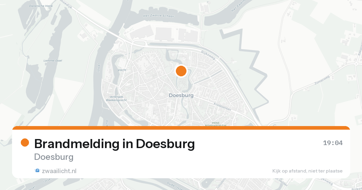 Brandmelding in Doesburg — 10 mei 2026