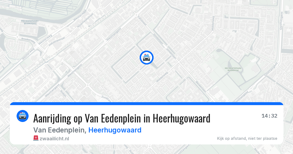 Aanrijding op Van Eedenplein in Heerhugowaard — 26 mei 2026