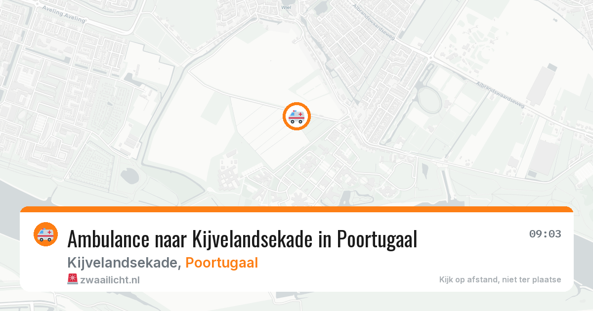 Ambulance naar Kijvelandsekade in Poortugaal — 11 aug 2026