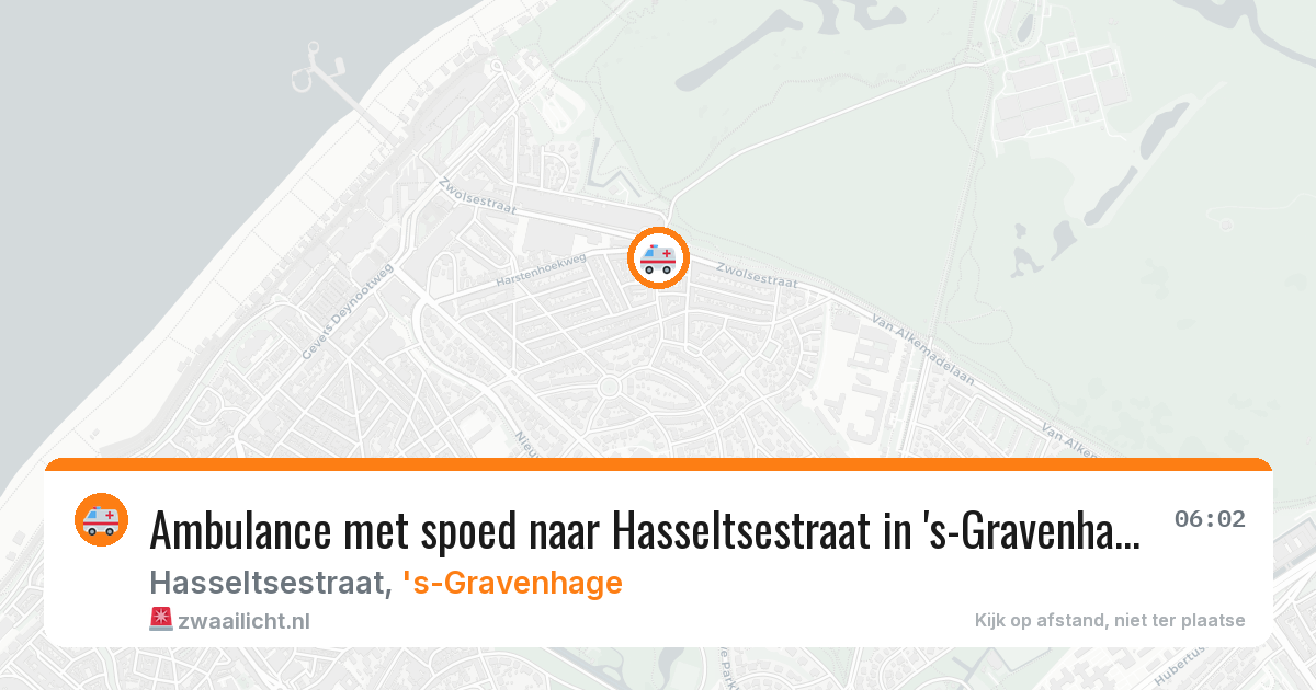 Ambulance met spoed naar Hasseltsestraat in 's-Gravenhage — 28 jun 2026