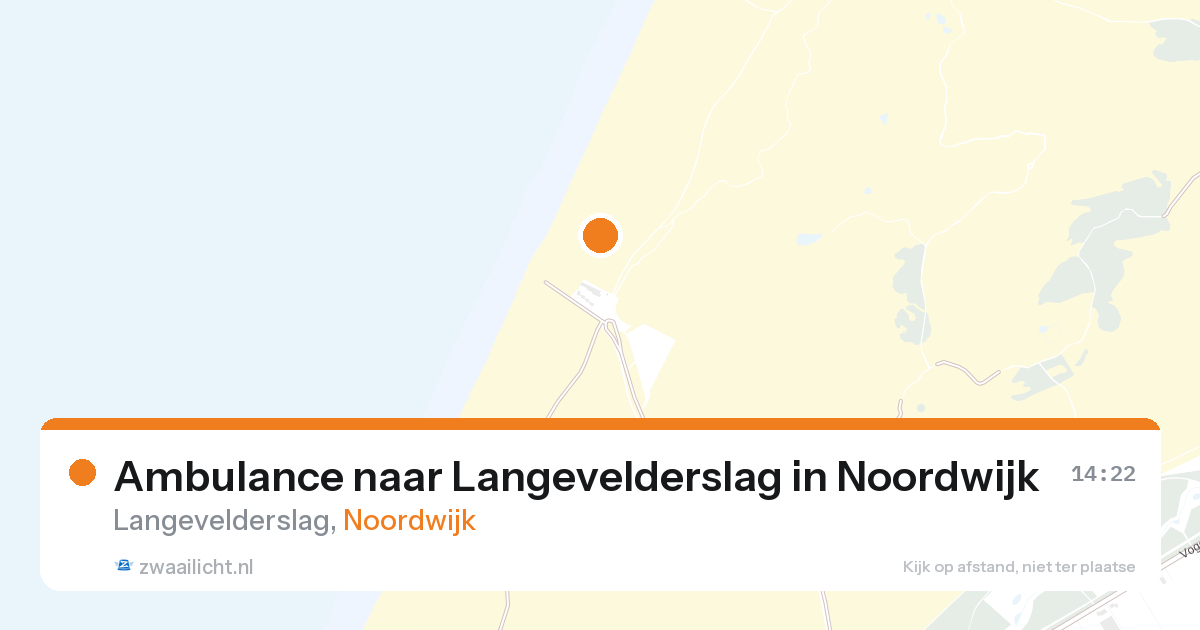 Ambulance naar Langevelderslag in Noordwijk — 25 jul 2026