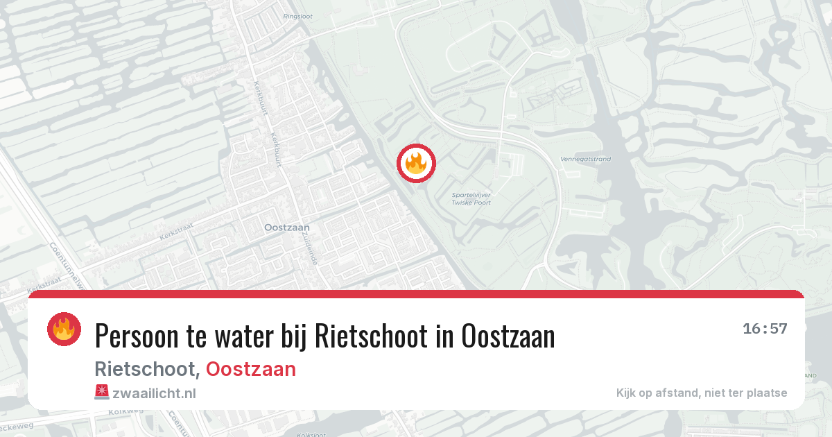 Persoon te water bij Rietschoot in Oostzaan — 1 jun 2026