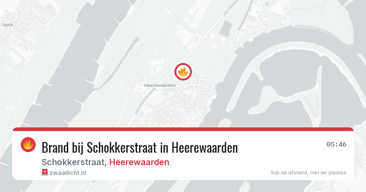 Brand bij Schokkerstraat in Heerewaarden — 3 apr 2026