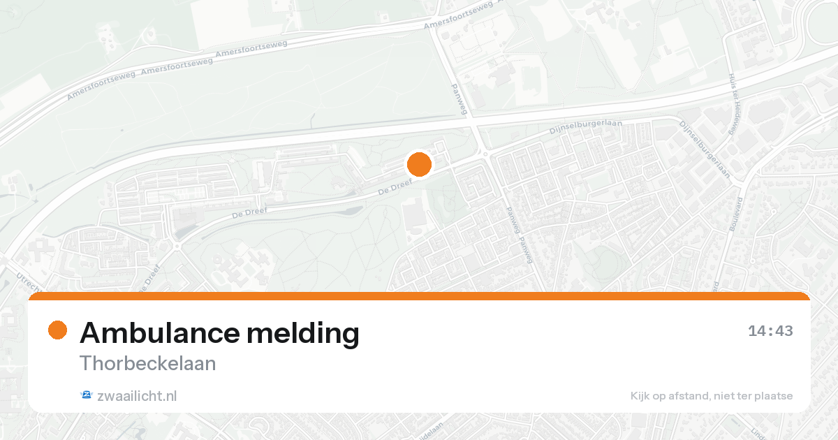 Ambulance melding — 15 mei 2026