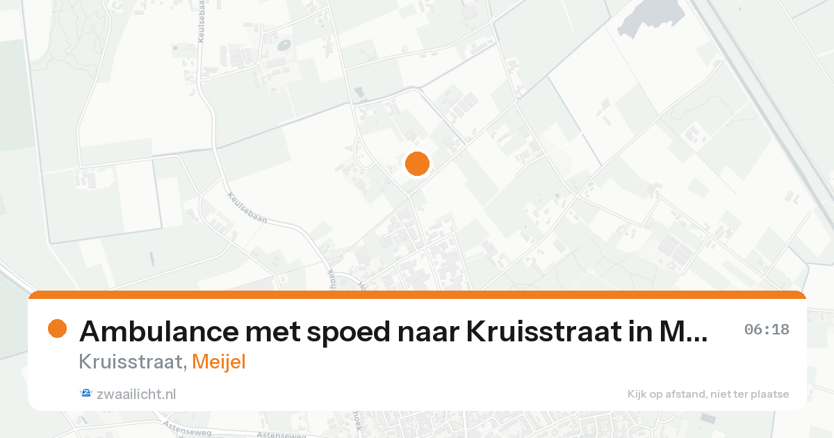 Ambulance met spoed naar Kruisstraat in Meijel — 10 aug 2026