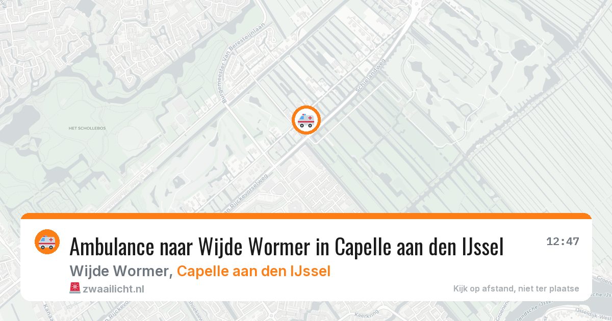 Ambulance naar Wijde Wormer in Capelle aan den IJssel — 3 jun 2026