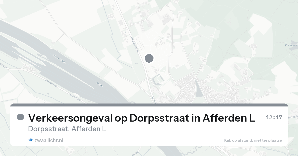 Verkeersongeval op Dorpsstraat in Afferden L — 7 feb 2026