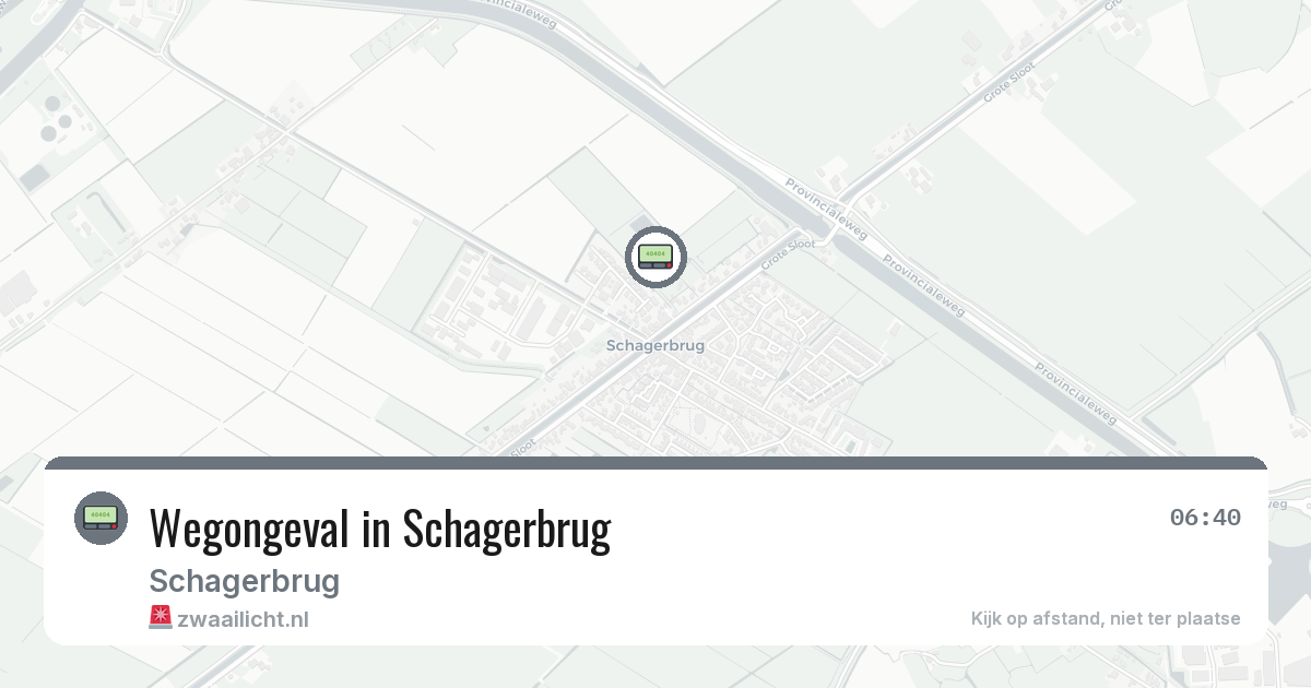 Wegongeval in Schagerbrug — 12 mrt 2026