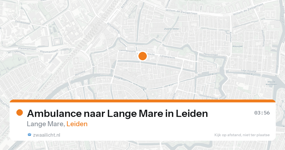 Ambulance naar Lange Mare in Leiden — 31 jan 2026