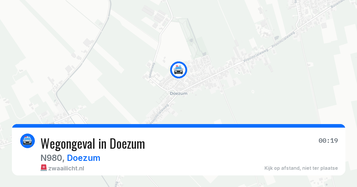 Wegongeval in Doezum — 8 mei 2026