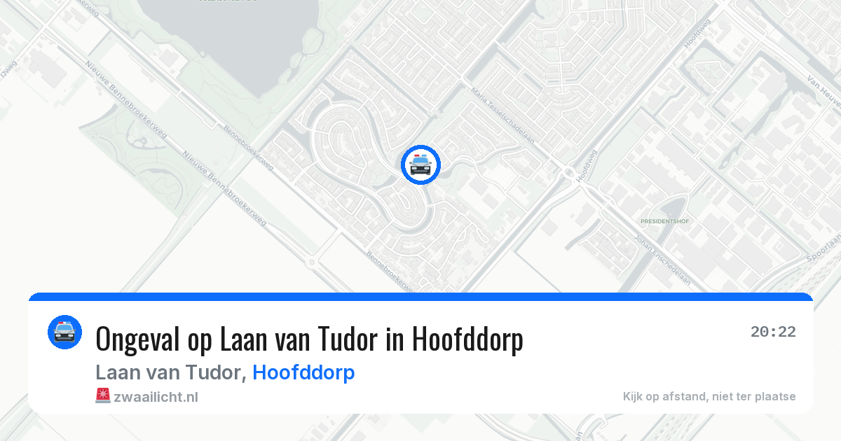 Ongeval op Laan van Tudor in Hoofddorp — 27 mrt 2026
