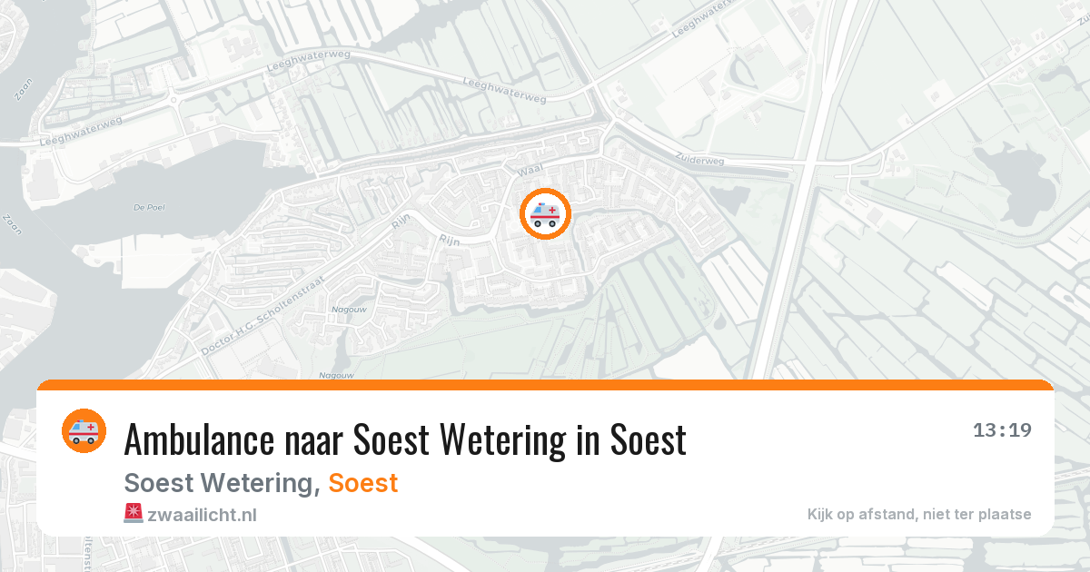 Ambulance naar Soest Wetering in Soest — 31 jul 2026