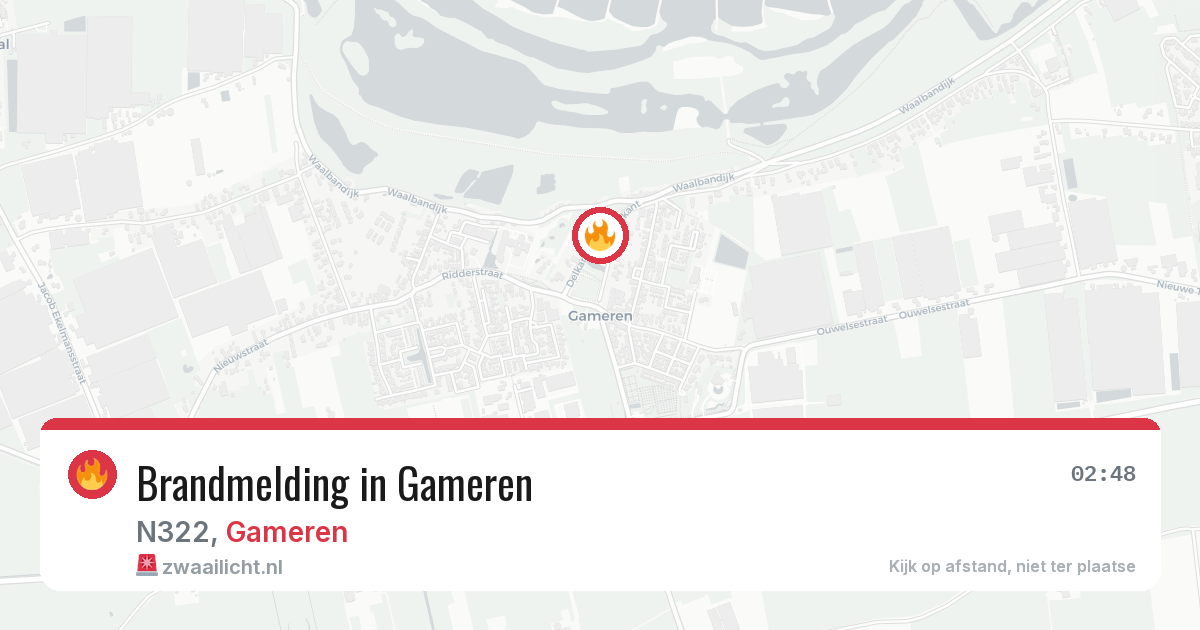 Brandmelding in Gameren — 28 jun 2026