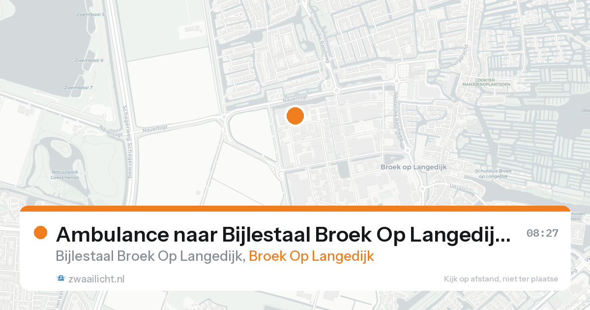Ambulance naar Bijlestaal Broek Op Langedijk in Broek Op Langedijk — 8 feb 2026