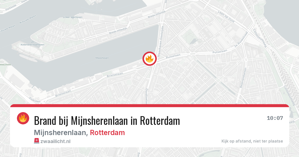 Brand bij Mijnsherenlaan in Rotterdam — 10 apr 2026
