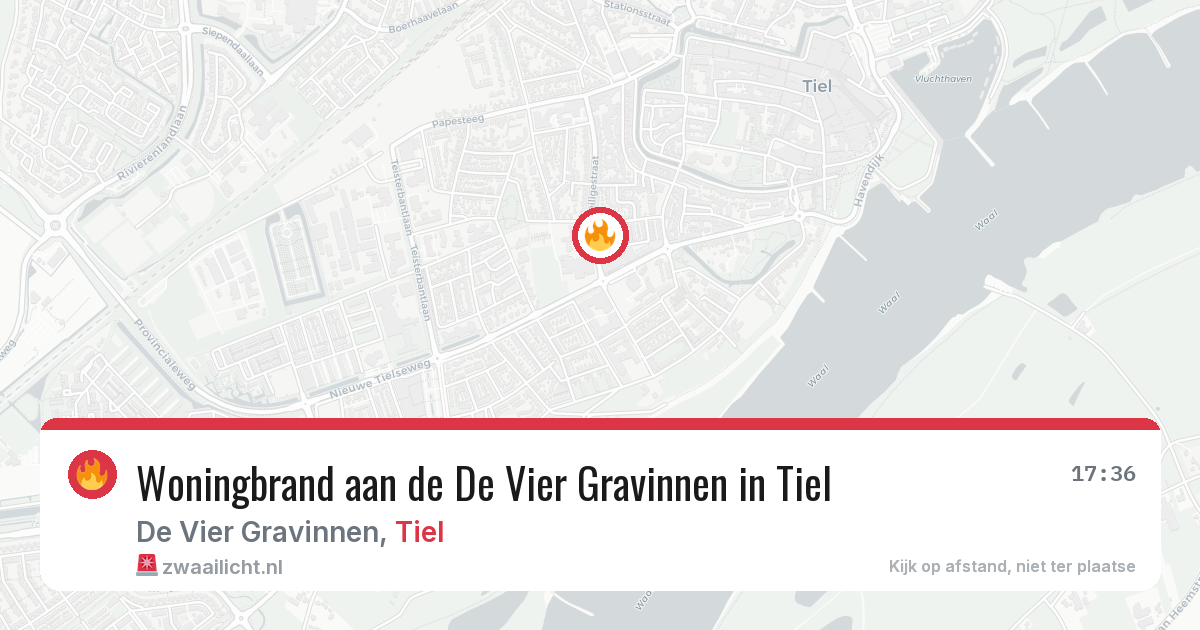 Woningbrand aan de De Vier Gravinnen in Tiel — 8 feb 2026