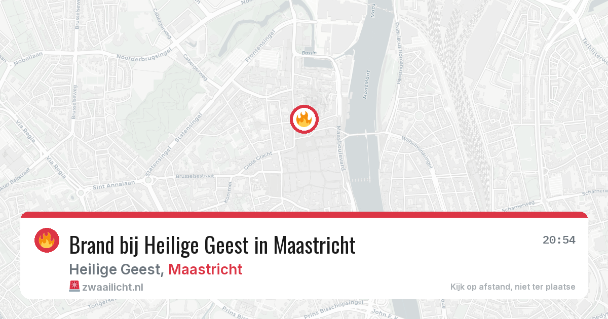 Brand bij Heilige Geest in Maastricht — 29 jan 2026