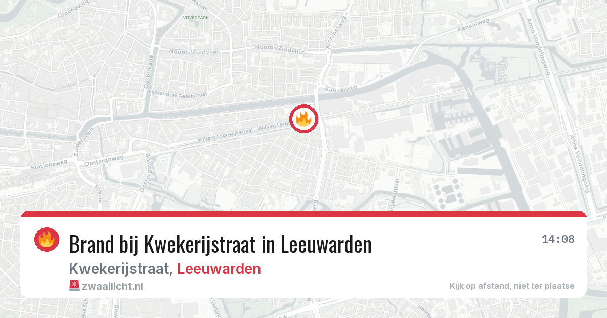 Brand bij Kwekerijstraat in Leeuwarden — 5 mrt 2026