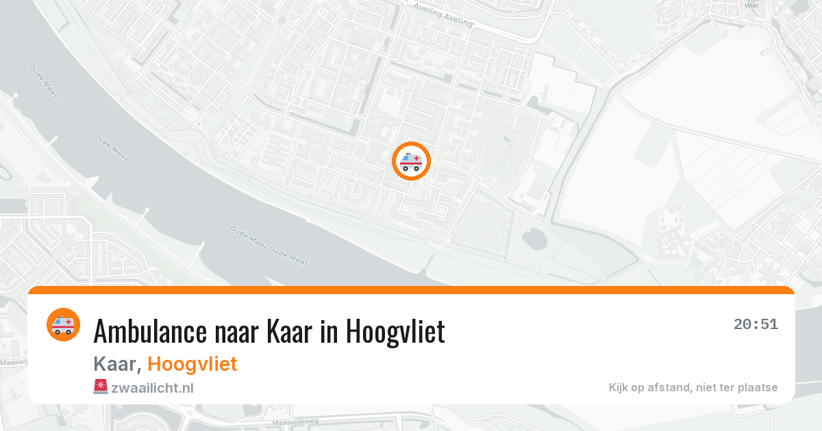 Ambulance naar Kaar in Hoogvliet — 31 mrt 2026