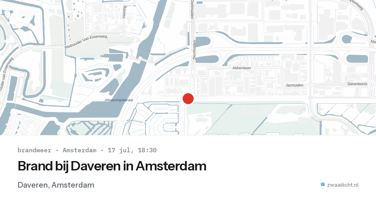 Brand bij Daveren in Amsterdam — 17 jul 2026