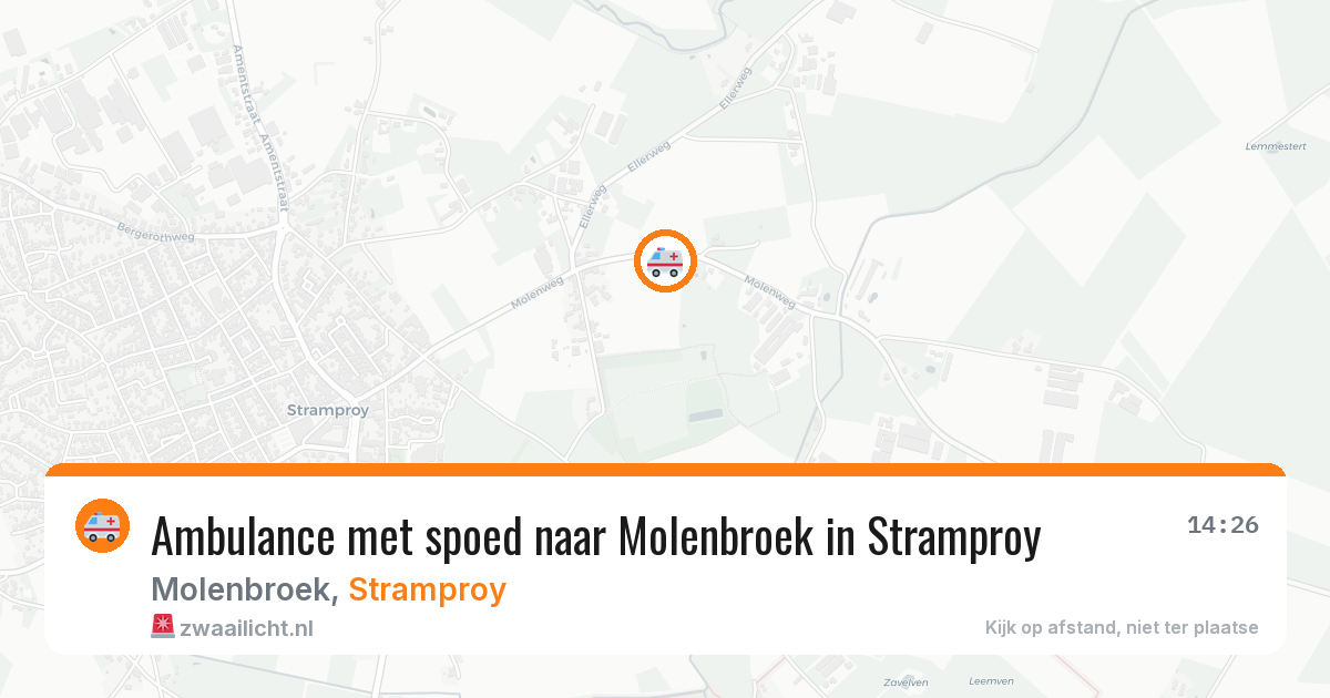 Ambulance met spoed naar Molenbroek in Stramproy — 29 jul 2026
