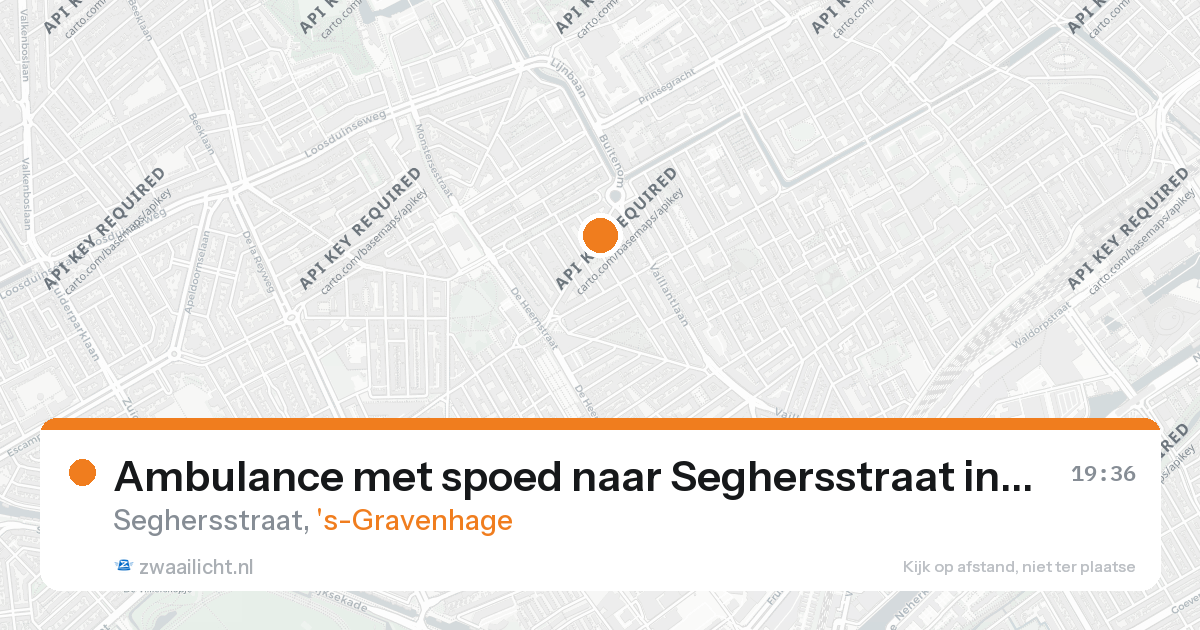 Ambulance met spoed naar Seghersstraat in 's-Gravenhage — 26 aug 2026