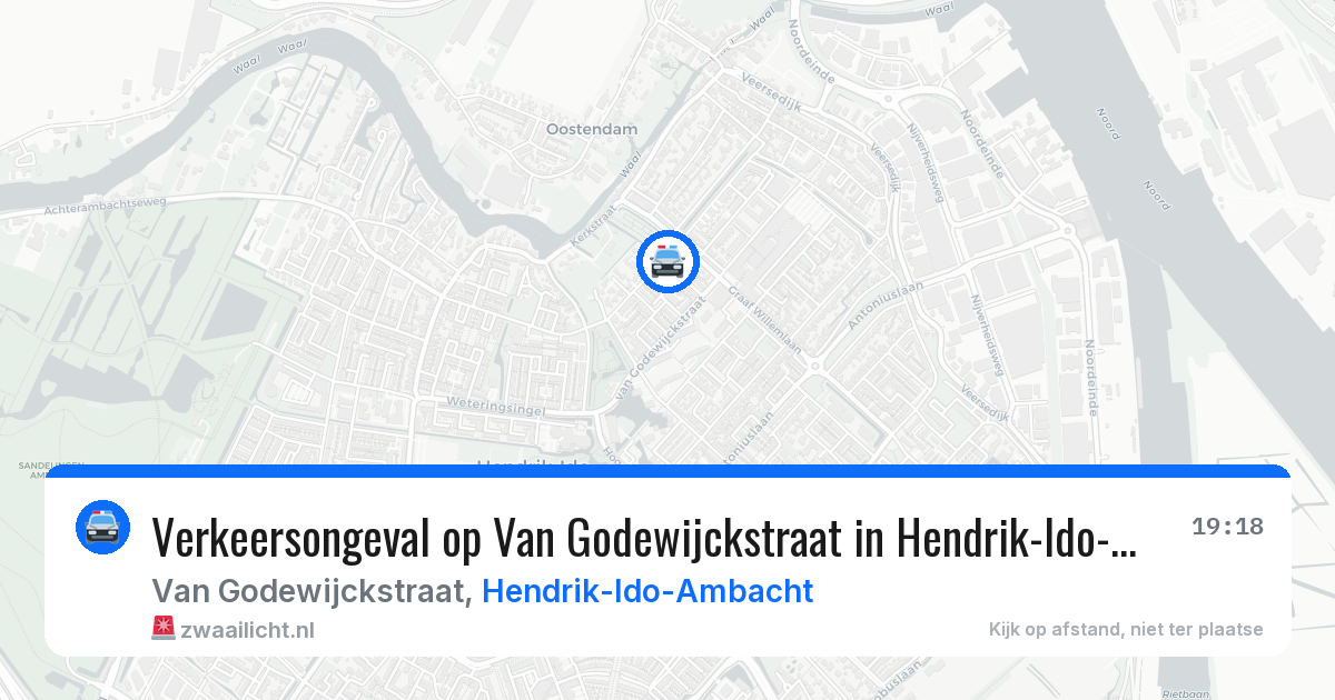 Verkeersongeval op Van Godewijckstraat in Hendrik-Ido-Ambacht — 4 mei 2026
