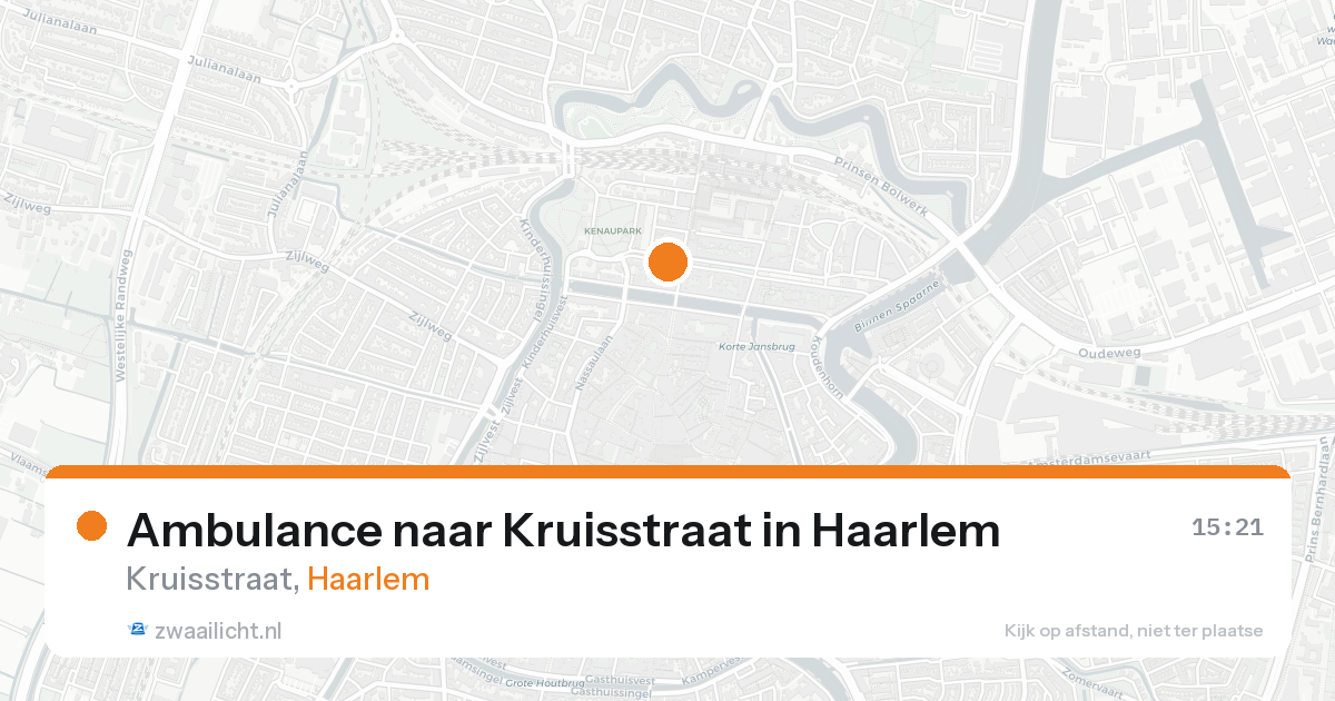 Ambulance naar Kruisstraat in Haarlem — 17 aug 2026