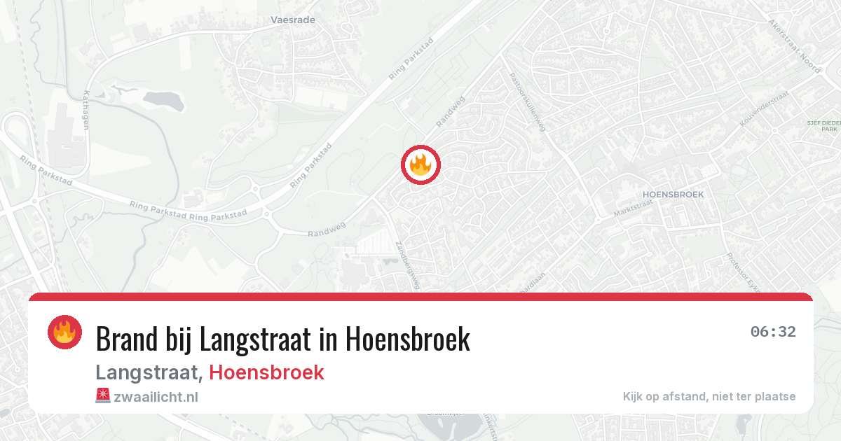 Brand bij Langstraat in Hoensbroek — 29 jan 2026