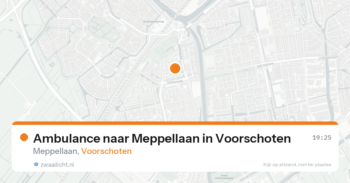Ambulance naar Meppellaan in Voorschoten — 21 aug 2026