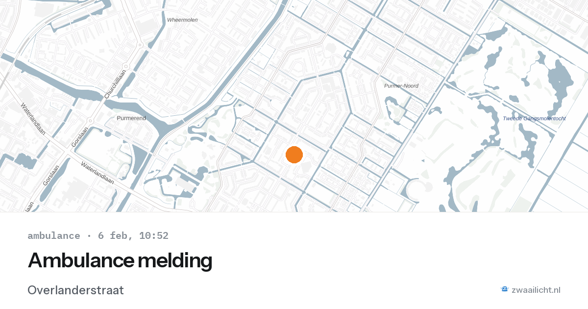 Ambulance melding — 6 feb 2026