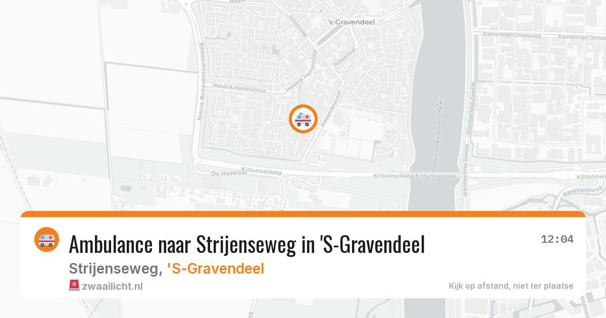 Ambulance naar Strijenseweg in 'S-Gravendeel — 30 jun 2026